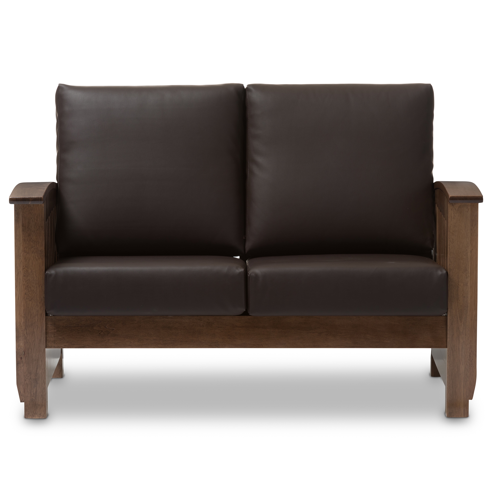 Mission style store sofas and loveseats